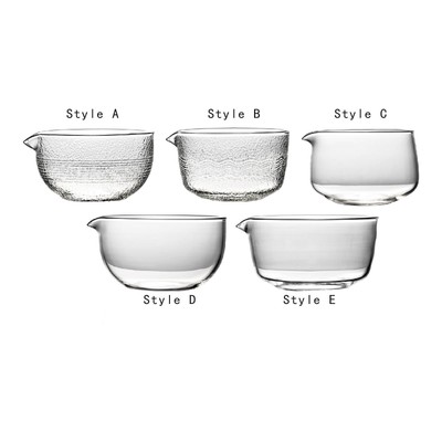 Glas Matcha Bowl Easy Clear Clear Clear einzigartiger Chawan für Eistee