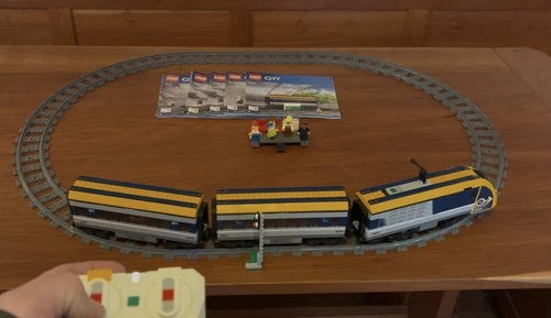 LEGO City Passenger Train 60197 Retired, 99.9% Complete with LOTS of Extra Track