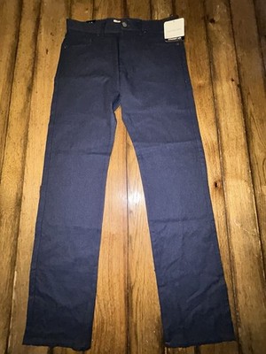 NWT Calvin Klein Jeans Straight Leg Pants Mens 32x34 Navy Blue Cotton Casual