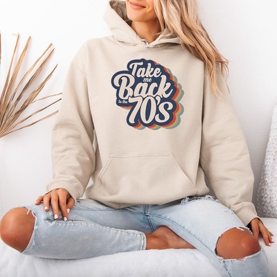 Take Me Back To The 70s Retro 70s Era Decades Damen Hoodie Grafik Ladies