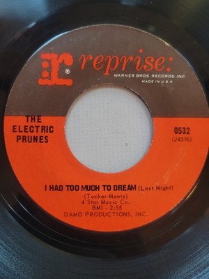 The ELECTRIC PRUNES -I Had Too Much To Dream (Last Night) / Luvin 1966 REPRISE