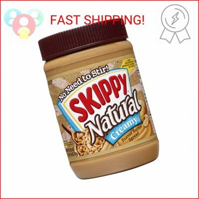 SKIPPY Natural Peanut Butter Creamy Spread, 26.5 oz Jar
