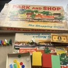 1960 Milton Bradley Park and Shop Board Game #4300 Vintage near complete