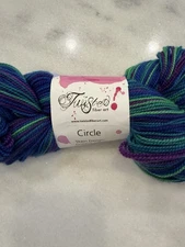 Twisted Fiber Art Arial Striping 480 Yarns 100% Merino Color Circle
