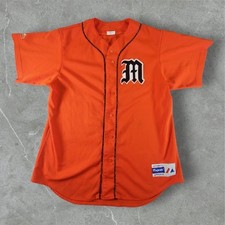 Vintage Majestic Jersey Mens Large Orange 90s USA Made 6540 New York Mets