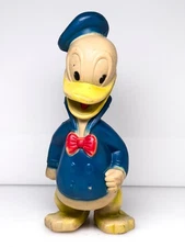 Vintage Walt Disney DONALD DUCK Squeaky Toy from The Sun Rubber Co Ohio