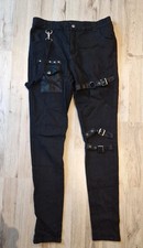 Gothic Festival Killstar Hose mit Nieten und ...