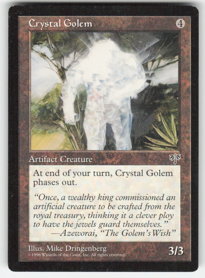 1996 Crystal Golem Mirage MTG