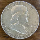 1963 90% SILVER FRANKLIN HALF DOLLAR Philadelphia Mint, Very Fine