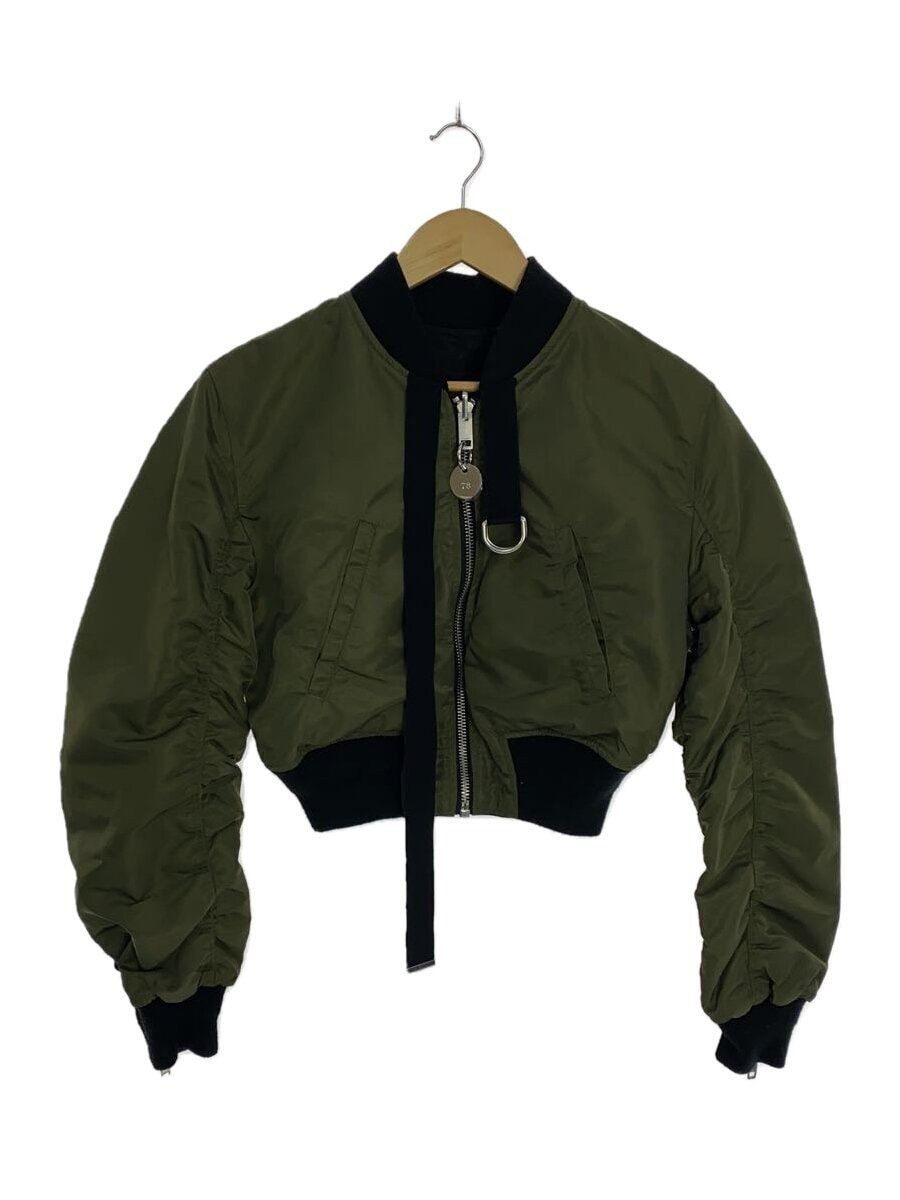 DIESEL altra giacca XS poliestere kaki tinta unita usata