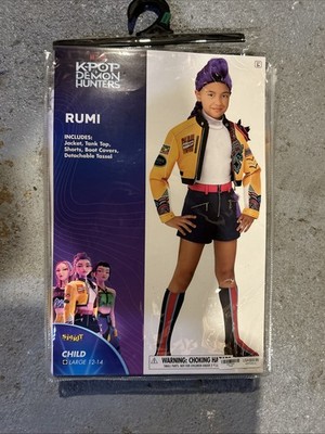 Deguisement Kpop Demon Hunter Demon Hunters Fille - Déguisement Cosplay Zoey 3-12 Ans | Tenue Chanteuse Pop Scène Costume Kpop