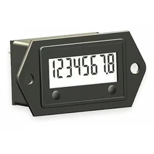 Trumeter 3410-0000 Lcd Hour Meter, 2-Hole, 1.10 In Flange