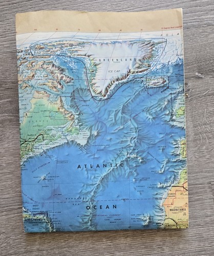Large Vintage Rand McNally World Portrait Map - Afbeelding 8 van 8