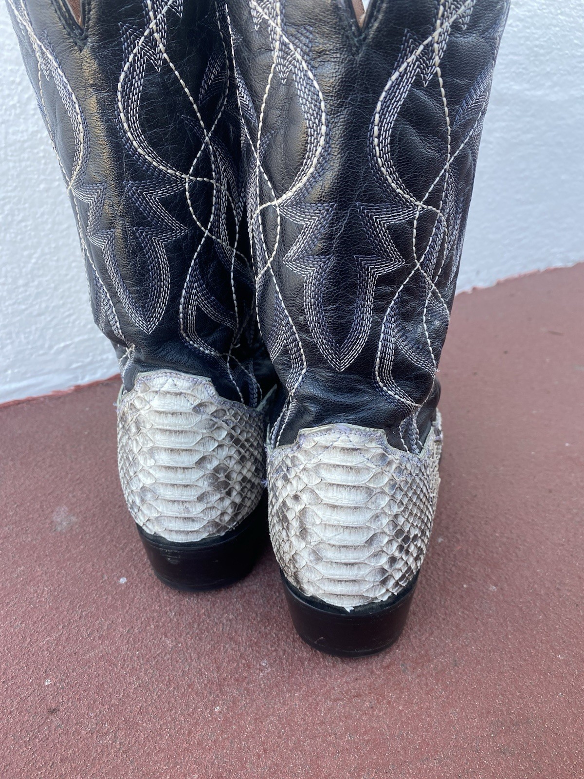 Dan Post Python Boots Genuine Men Size 10.5D - image 4