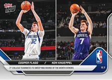 Cooper Flagg / Kon Knueppel RC Of Month 2025-26 NBA Topps NOW Card 73 Presale