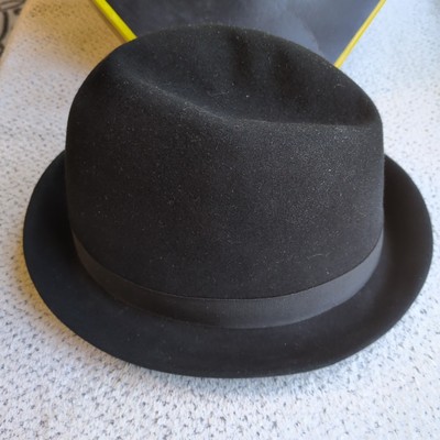 Vintage 1950s Dobbs Fifth Avenue New York Hat Fedora w Box 7