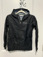 Columbia Kids Windbreaker Jacket Black Size Medium 10/12 Outdoor Unisex