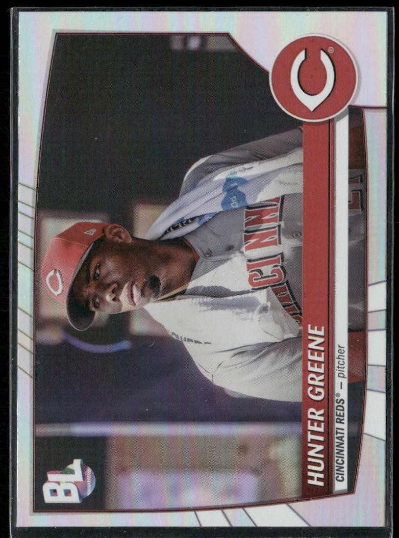 2023 Topps Big League #229 Hunter Greene, Rainbow Foil