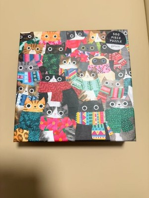 Galison Puzzles - Wintry Cats 500 Piece