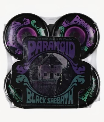 60mm 78a Super Juice By Oj Wheels Co. Paranoid Black Sabbath | eBay