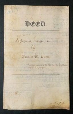 1863 OLD PHILADELPHIA PAPER LARGE DEED DOCUMENT!