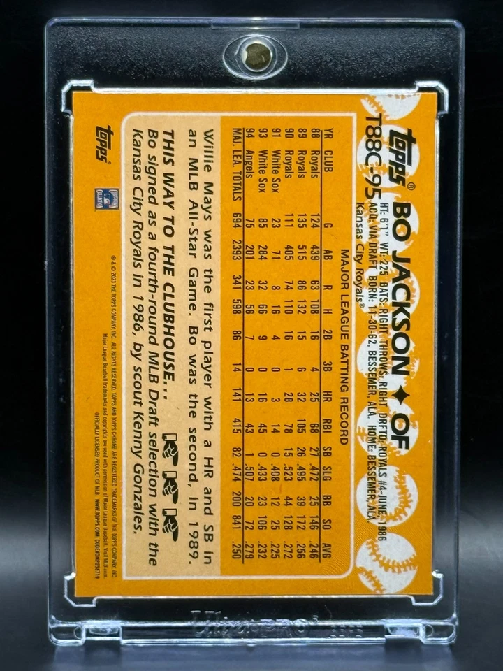 Bo Jackson 罕见 MOJO 反光卡投资卡 SSP 堪萨斯城 ROYALS 完好 — 第 2/2 张图片