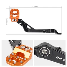 NICECNC Rear Brake Pedal Step Plate Lever For KTM 250/390 Adventure 2020-2024