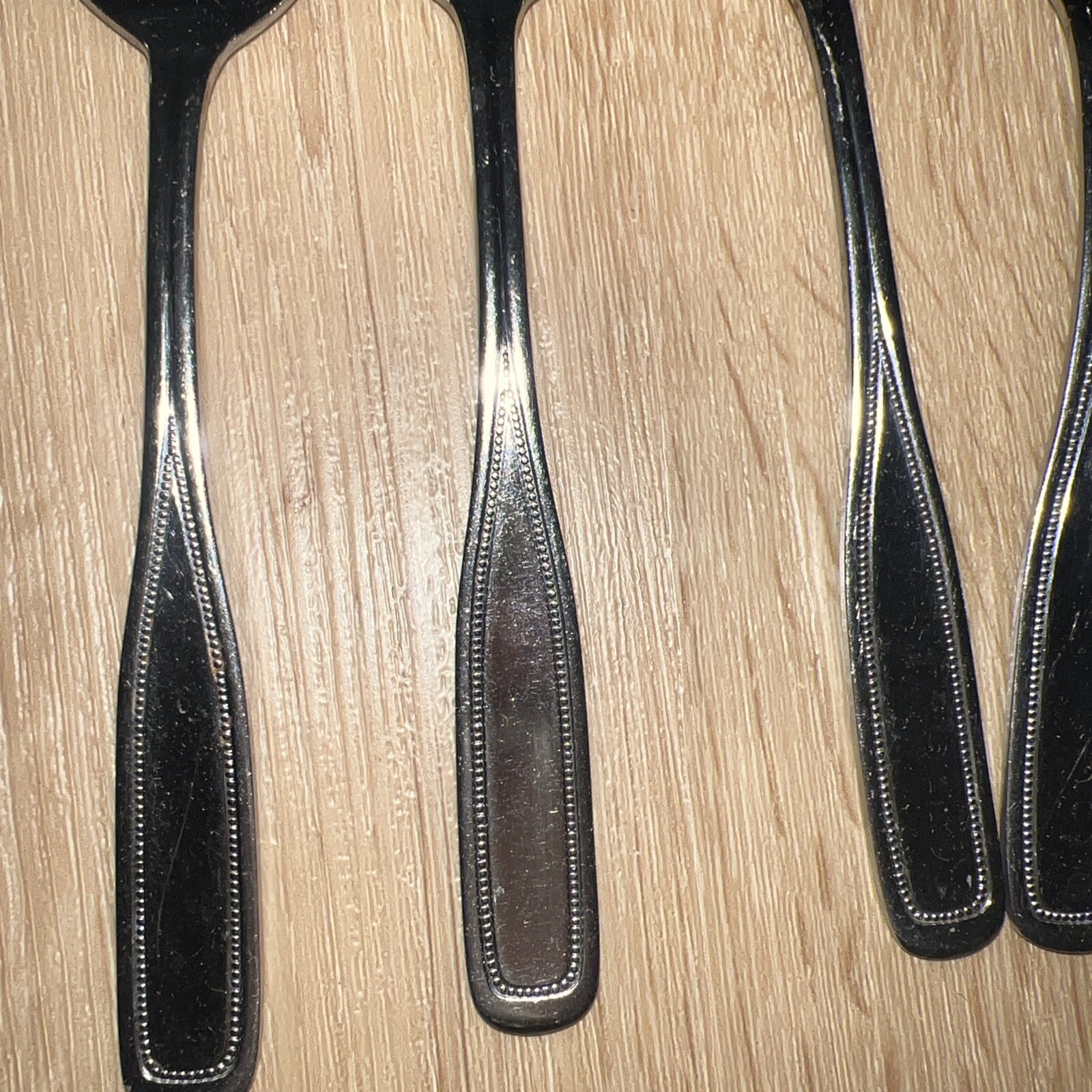 Vintage Northland Oneida Beaded Fashionpoint Stainless Flatware Spoons Forks