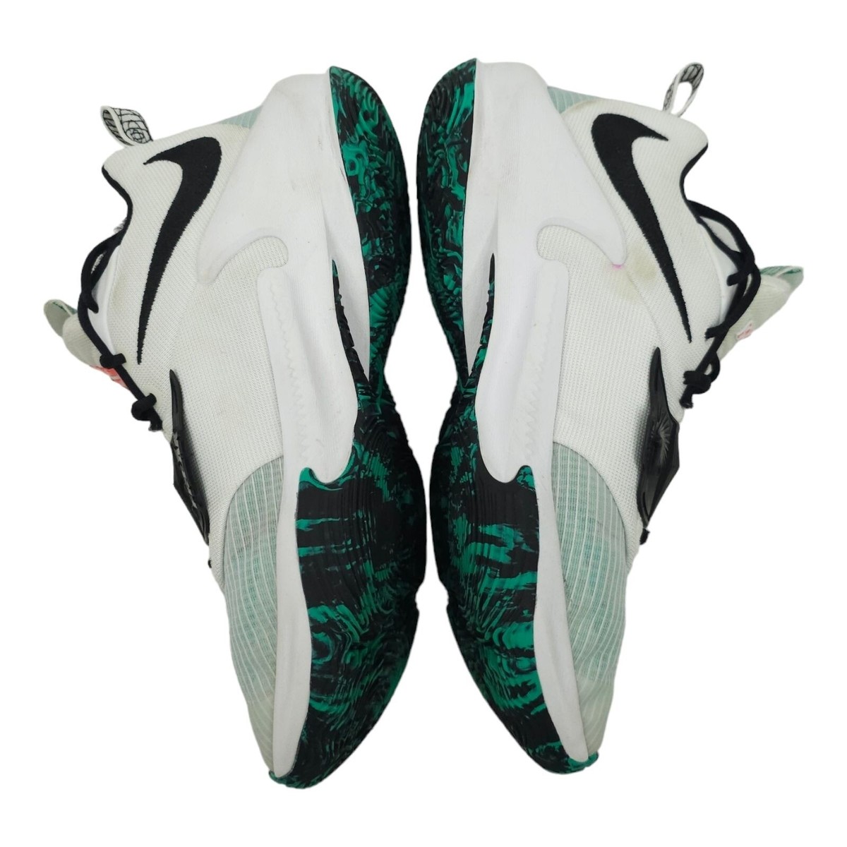 Nike Zoom Freak 3 Mens Sz 7.5 White Black Clear Emerald Green Giannis DA0694-101 Nike Zoom Freak 3 White Black Clear Emerald Teal Giannis  main image 3