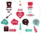 20PCS Romantic Love Themed Photo Booth Props Photography Accessories Funny Se...
