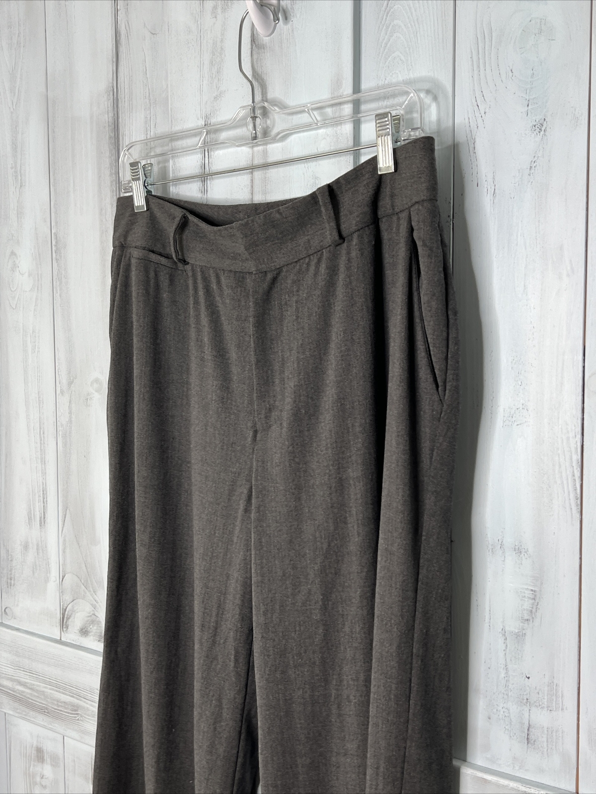 LAUREN Ralph Lauren GRAY WOOL ELASTANE BLEND WORK OFFICE STRAIGHT LEG PANTS 10 thumbnail 4