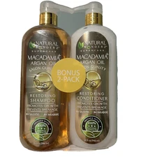 Macadamia Argan Oil Shampoo & Conditioner Set 32 Oz Each Restore Smooths Shine