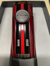 Xikar HP4 Quad Jet Flame Table Top Cigar Lighter - Red - New