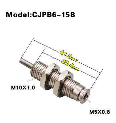 Mini Cylinder CJPB6-15B Single Acting Spring Return Bore 6mm Stroke ...