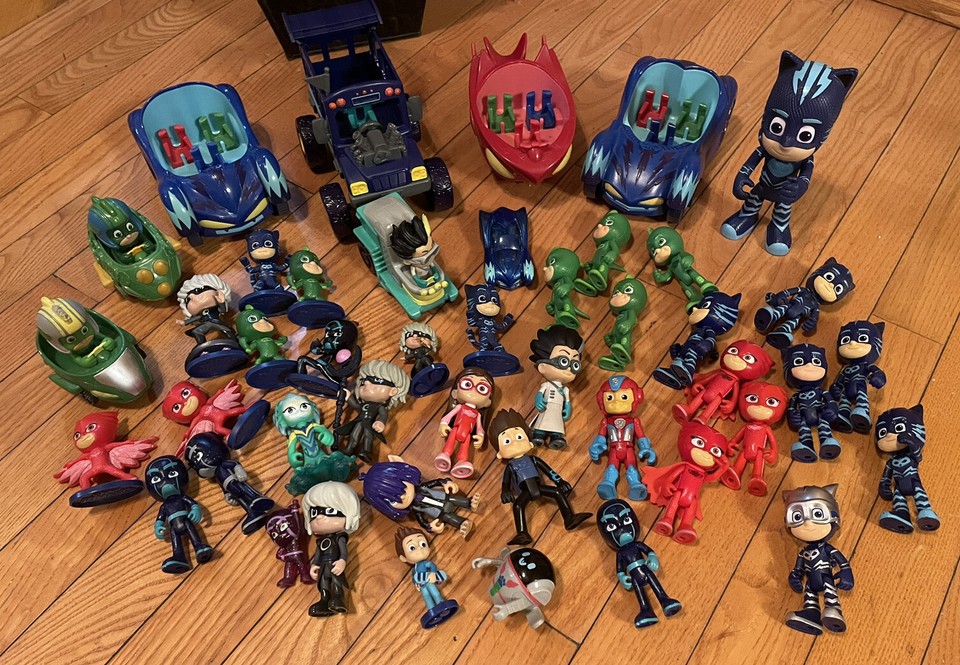 PJ Masks Toy lot 45 Loose Figures & Vehicles Luna Girl Romeo Octobella