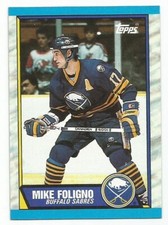 MIKE FOLIGNO 1989-90 TOPPS CARD NM-MT+ CONDITION