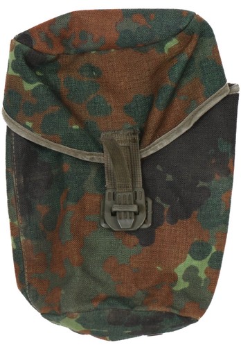 German Flecktarn Bundeswehr Army Canteen  Pouch Fleck Camo Field Pouch Flask