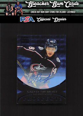 2020 Skybox Metal Universe PP-42 Calvin Thurkauf Premium Star Sapphires Auto