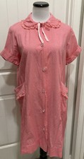 Vintage Penney's Gaymode House Dress Robe Textured Sz  See Description
