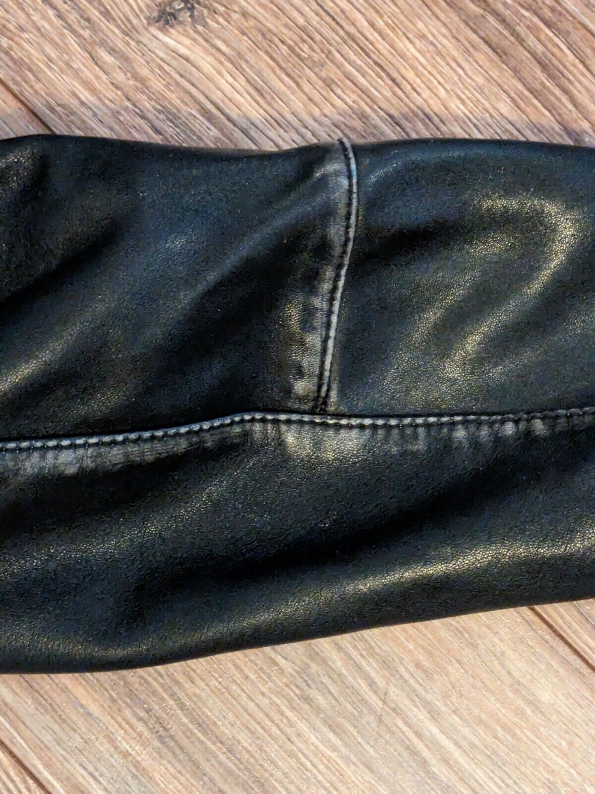 Allsaints Cable Jacket Mens Leather Black Vintage… - image 8