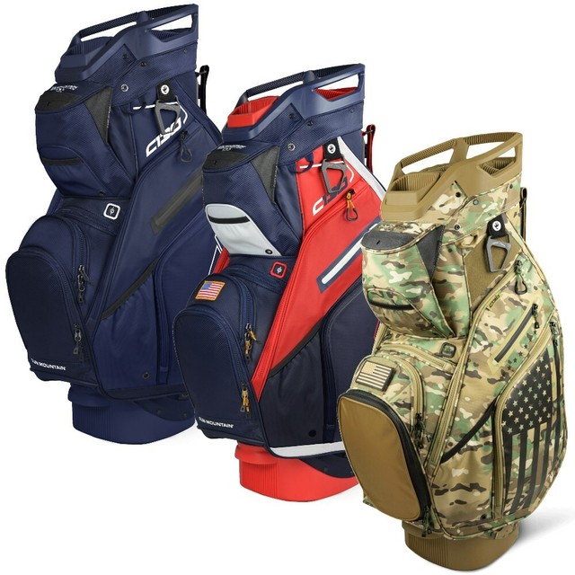 Sun Mountain Men's 2022 C130 14Way Divided Golf Cart Bag Navy/Cobalt