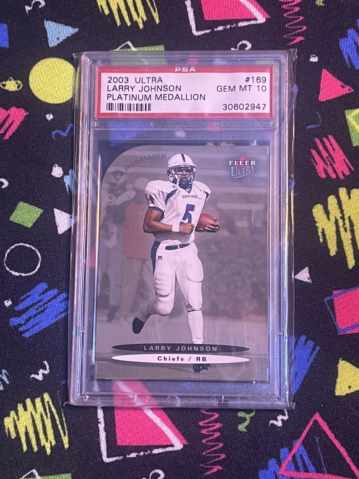 Larry Johnson Ultra #169 Platinum Medallion