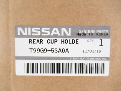 Genuine OEM Nissan T99G9-5SA0A Rear Cup Holder 2020-2023 LEAF | eBay