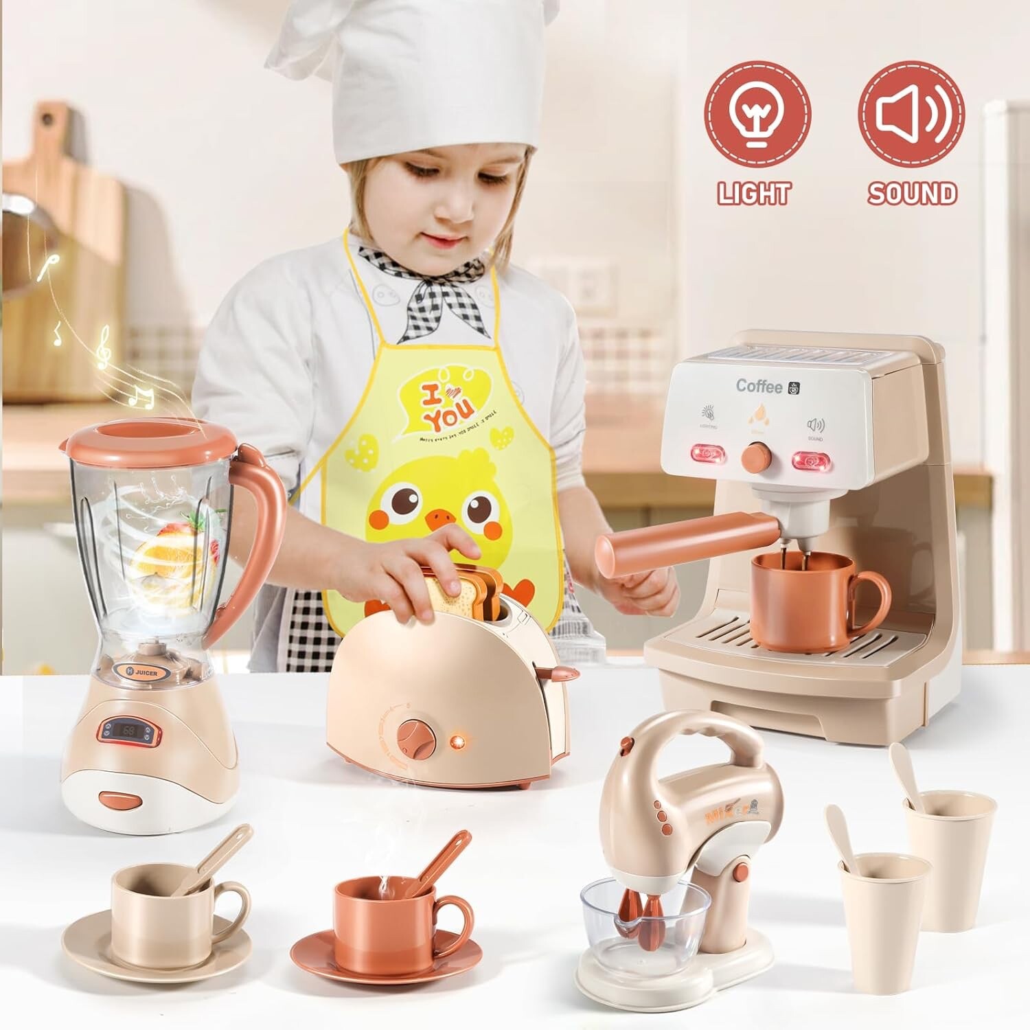Cucina giocattolo per bambini con macchina del caffe accessori cucina bambini foto 2