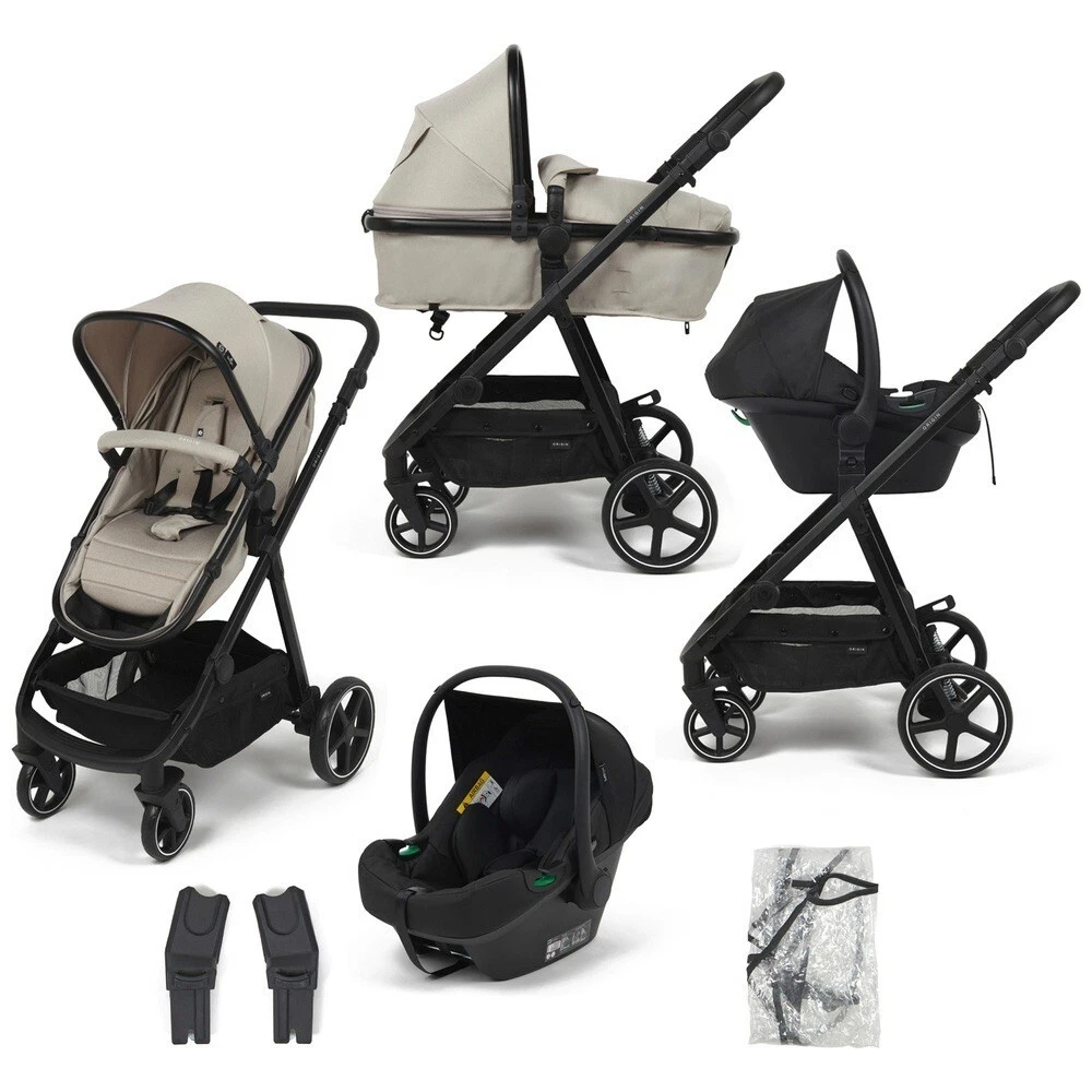3 in 1 Travel System Stroller Pushchair Baby Pram Car Seat Origin XTi Babylo NEW