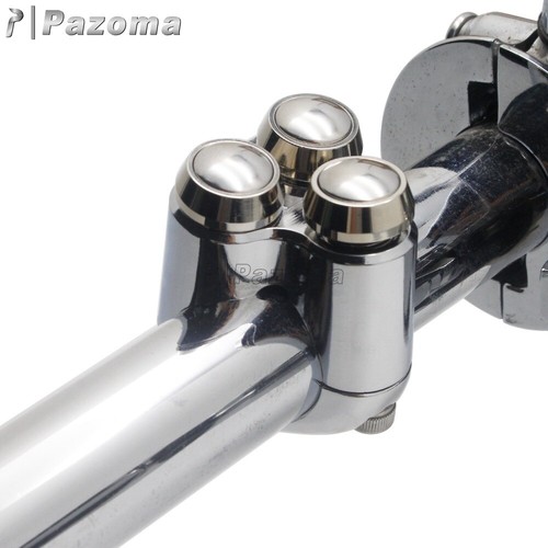 Button Hand Control Momentary Switch Kit For Harley Bobber Cruiser 7/8" & 1" Bar - Picture 10 of 22