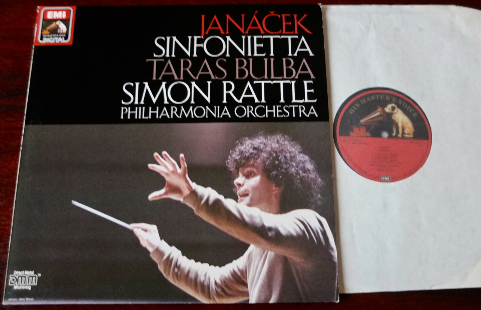 HMV ASD 1435221 JANACEK SINFONIETTA TARAS BULBA LP RATTLE NM (1983) DIG GERMANY