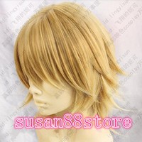 Final Fantasy Zero Type Ace Short Pale Gold Blonde Cosplay Classic Wigs/wig Final Fantasy Zero Type Ace Short Pale Gold Blonde Cosplay Classic Wigs/wig