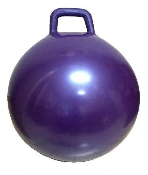 PURPLE TODDLER RIDE ON HOP BOUNCE BALL WITH HANDLE hopping kids