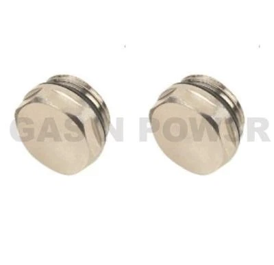 GAS N POW3R LTD x2 Blank Cap Manual Radiator AIR Vent Bleed Plug Valve 1/2" BSP HIGH Quality